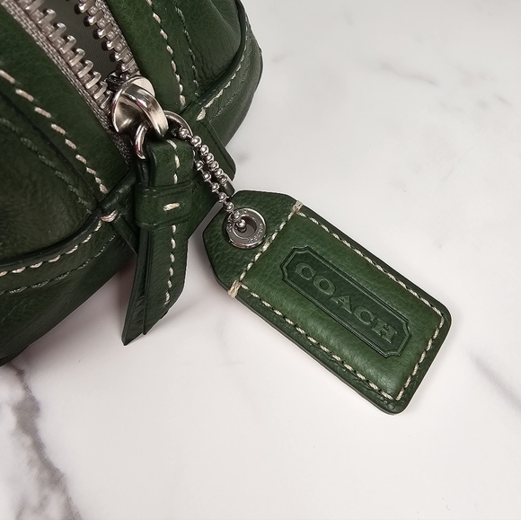 Coach Green Toiletry Travel Pouch - Picture 8 of 9